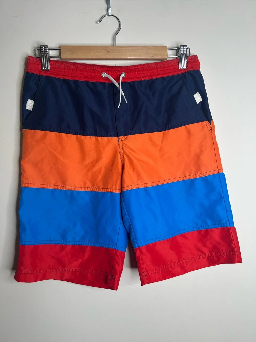 Hanna Andersson Boys Swim Shorts Stripes Size 140 (US 10)
